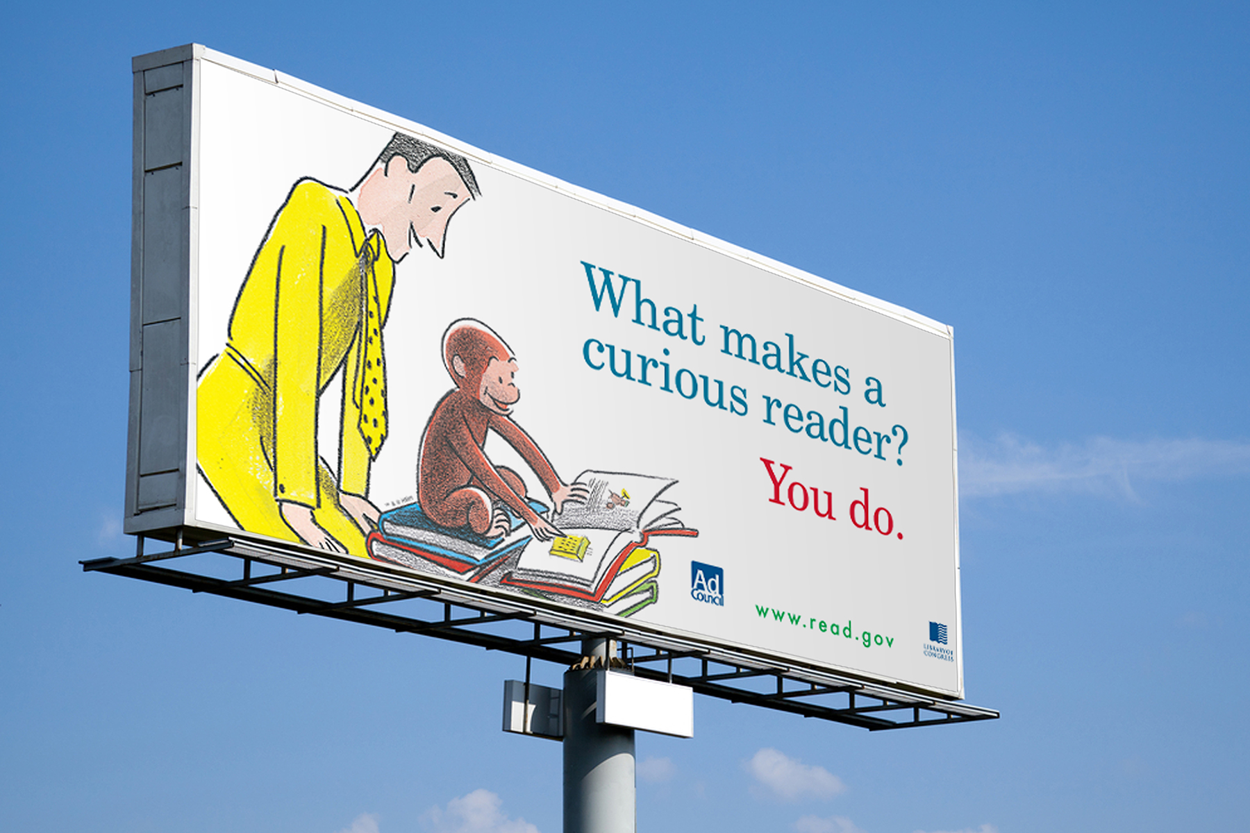 Curious George Billboard Read.gov