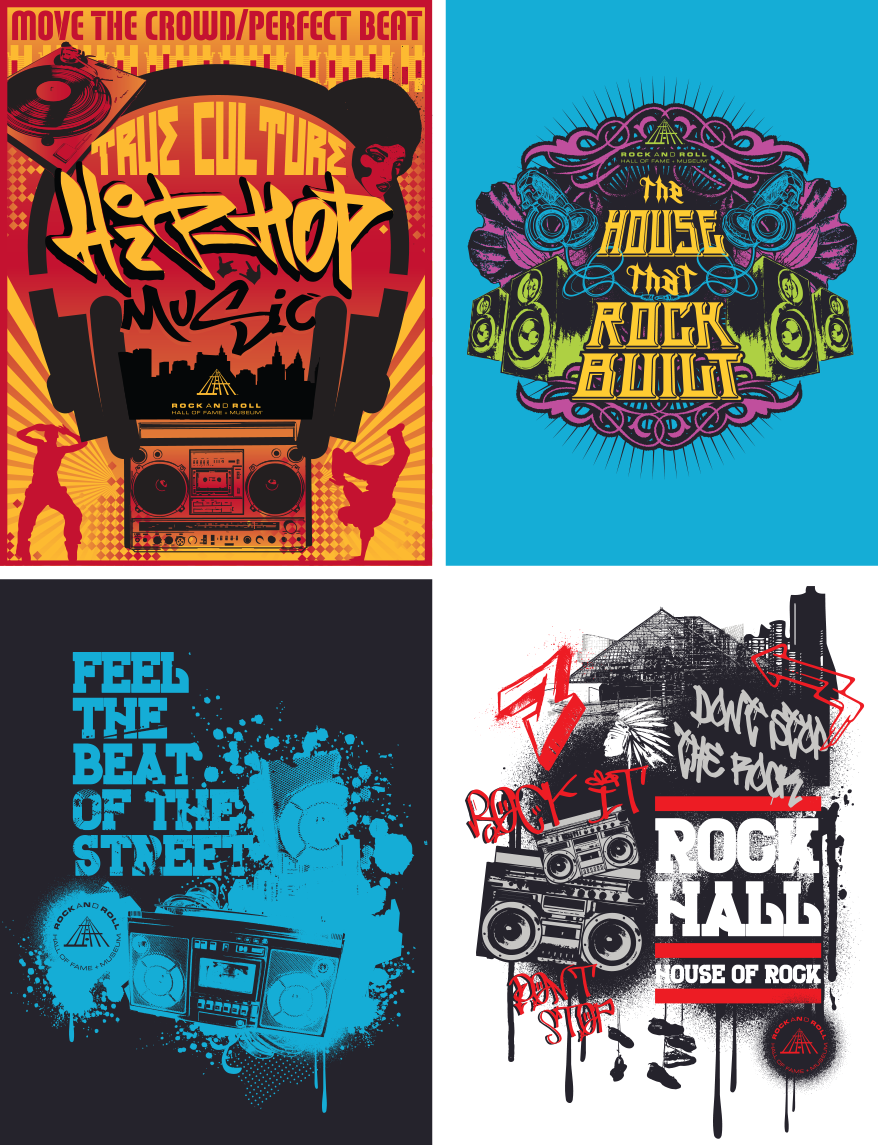 Rock and Roll Hall of Fame Graphic Design Hip Hop Punk 1