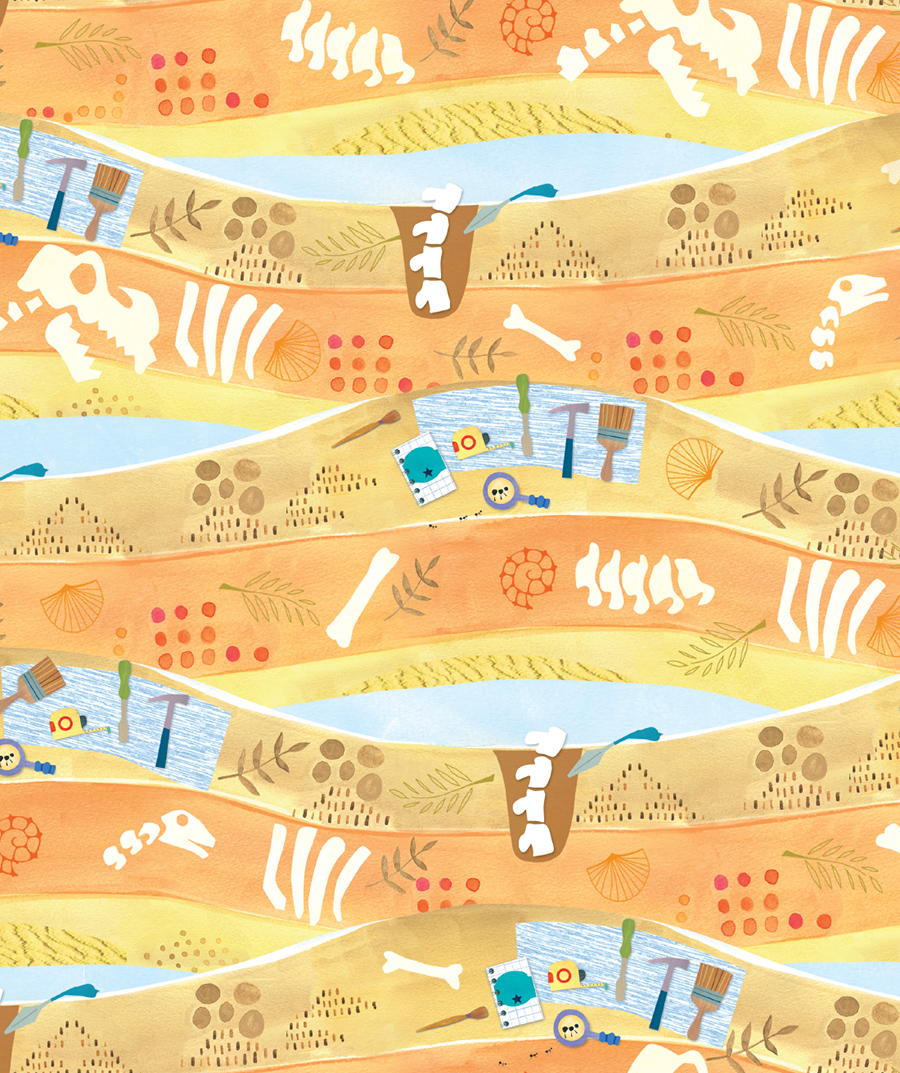 Hello, World! STEM Brand Licensing Dinosaurs Pattern 2