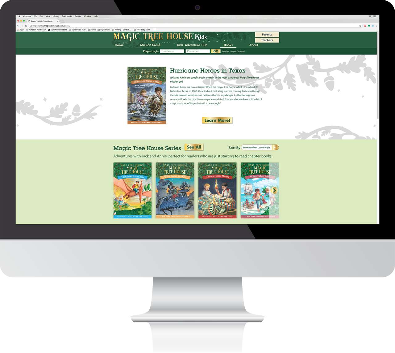 Magic Tree House Children Book Series Website