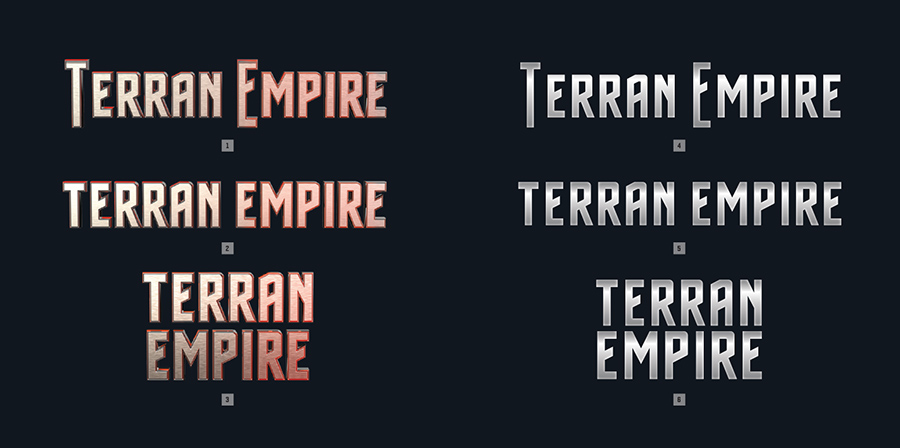 Star Trek Mirror Universe Terran Empire Wordmarks