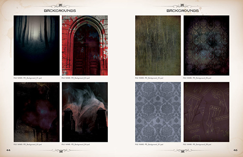 Penny Dreadful Merchandising Style Guide Backgrounds