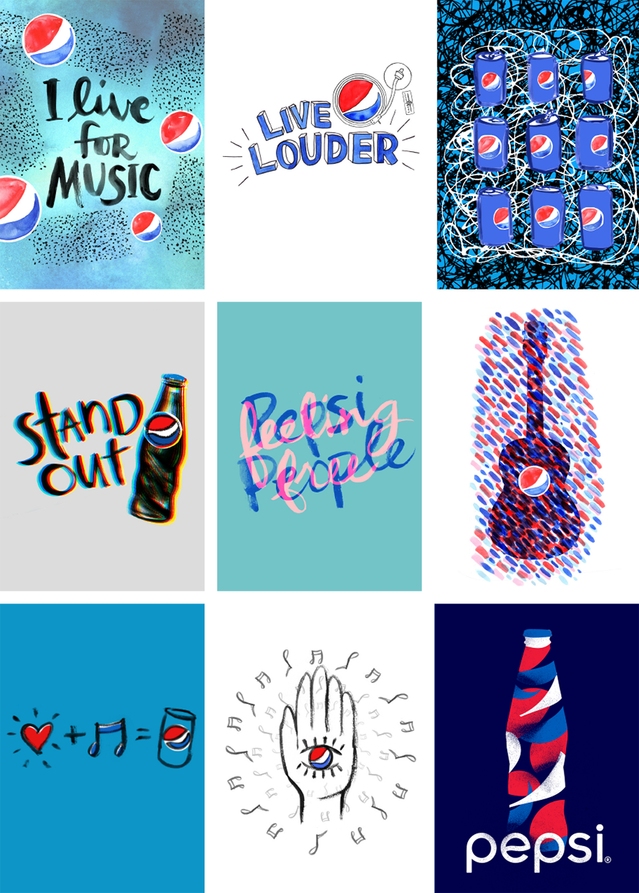Pepsi Brand Licensing Festival Designs