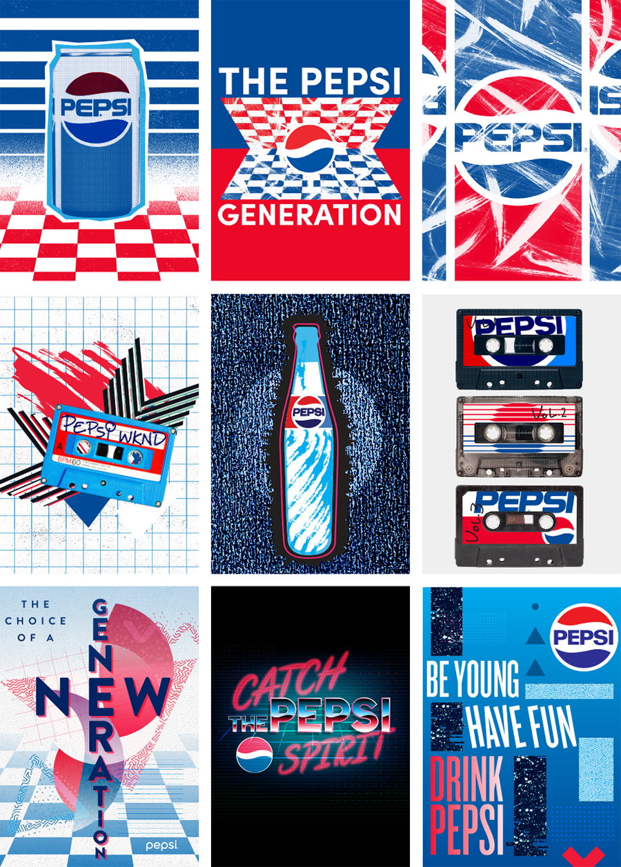 Pepsi Brand Licensing Flashback Designs