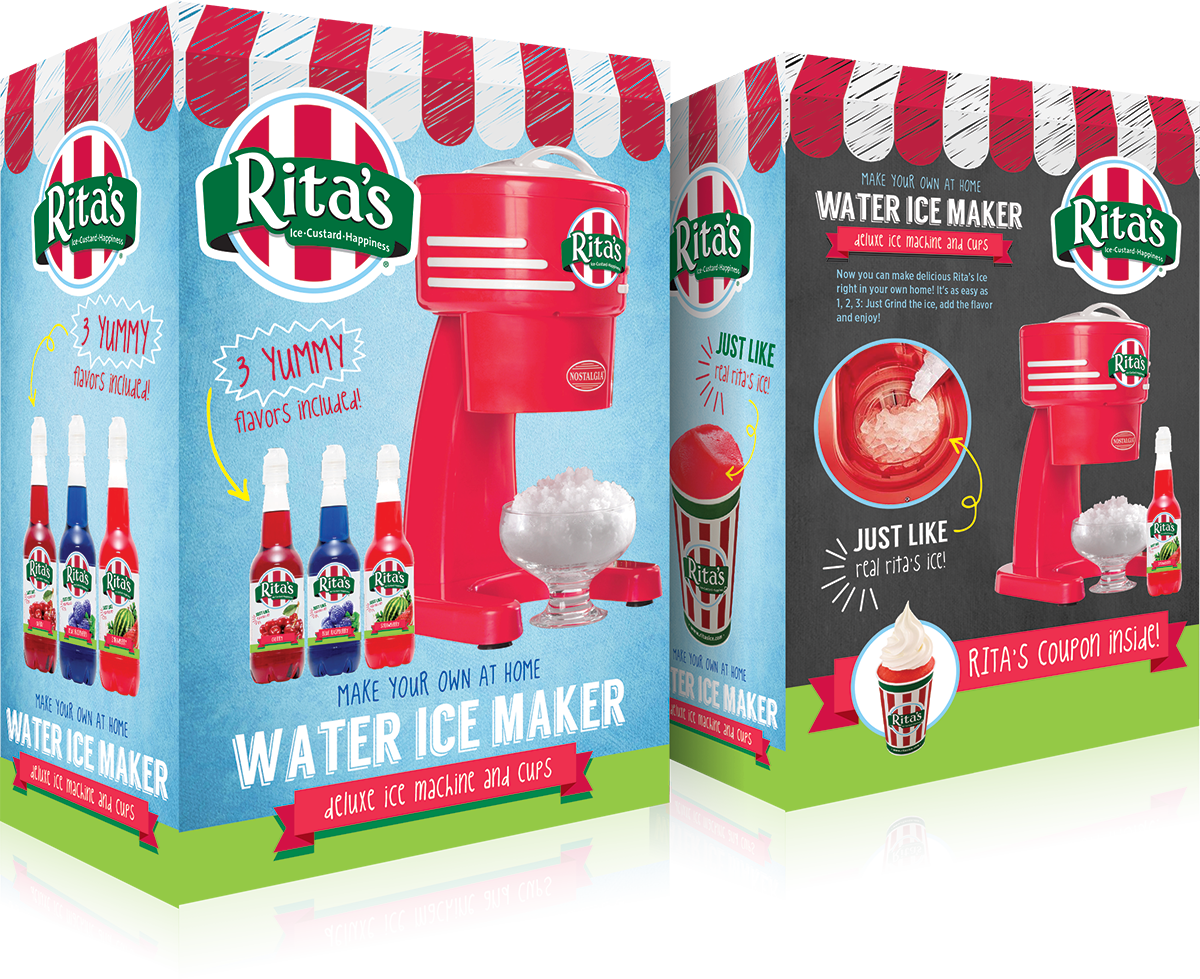 Ritas Italian Water Ice Packaging