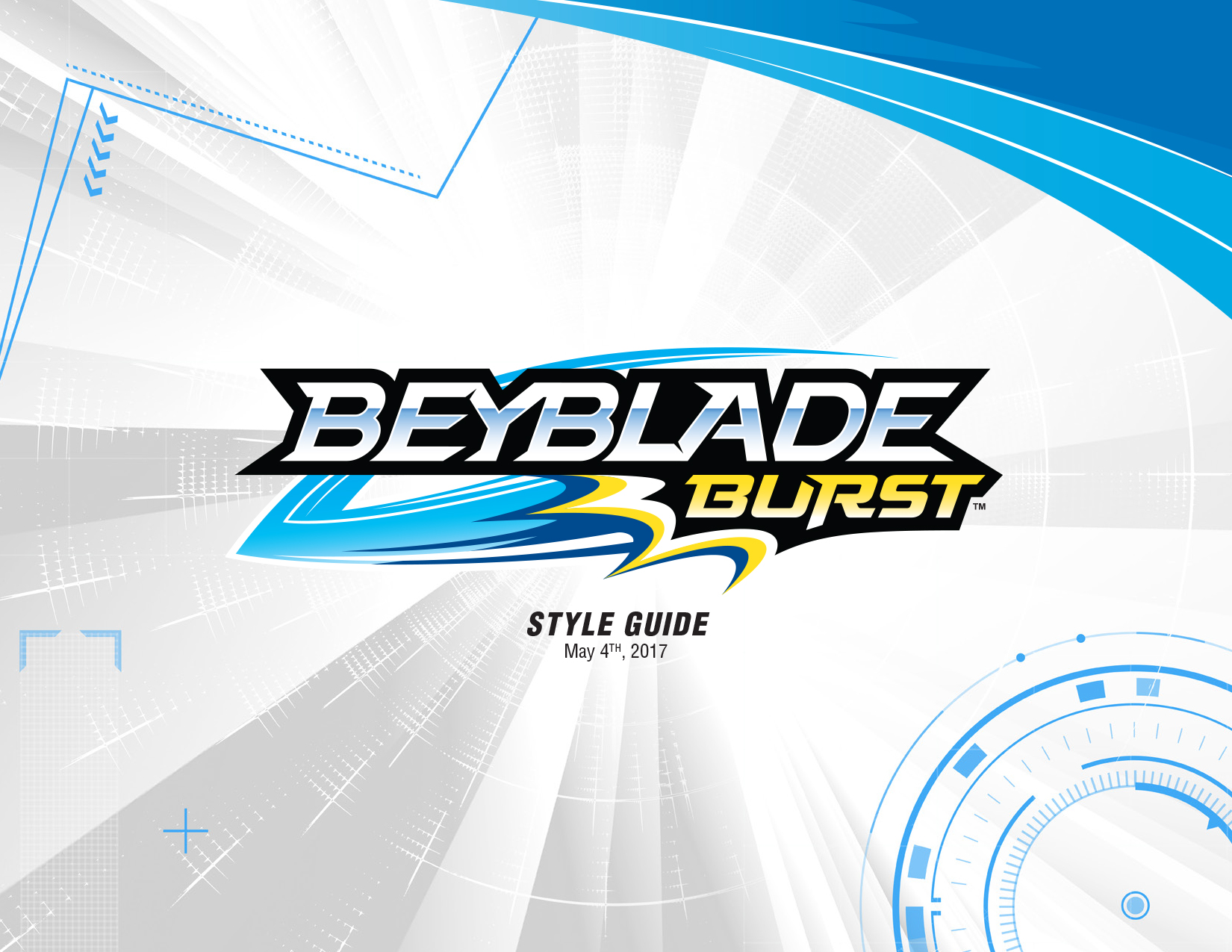 Beyblade Burst Global Brand Licensing Style Guide Cover