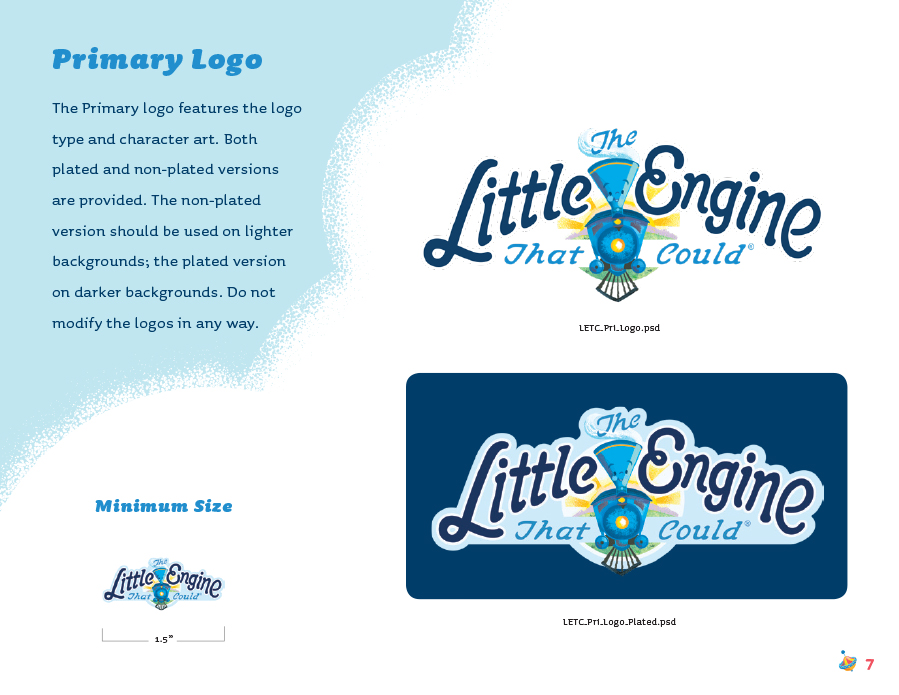 Logo Development The Little Engine That Could Primary Logo