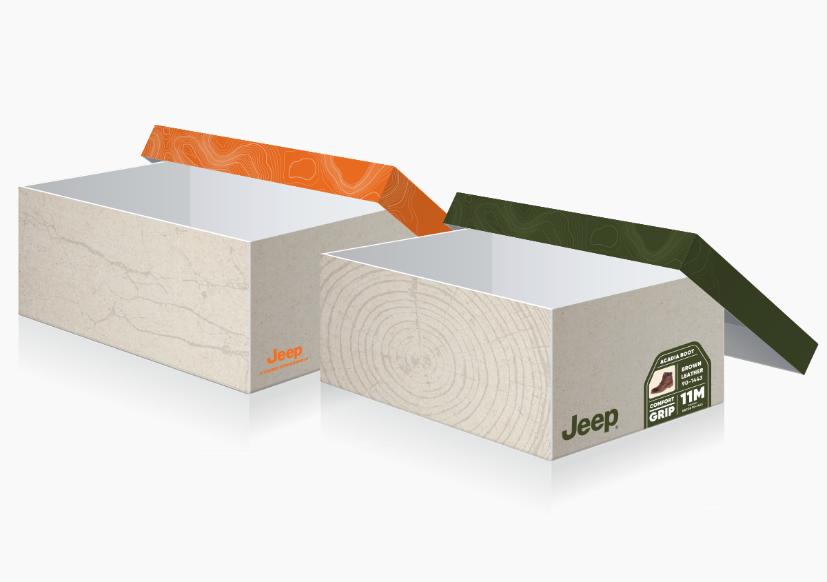Jeep Brand Guidelines Shoebox Packaging