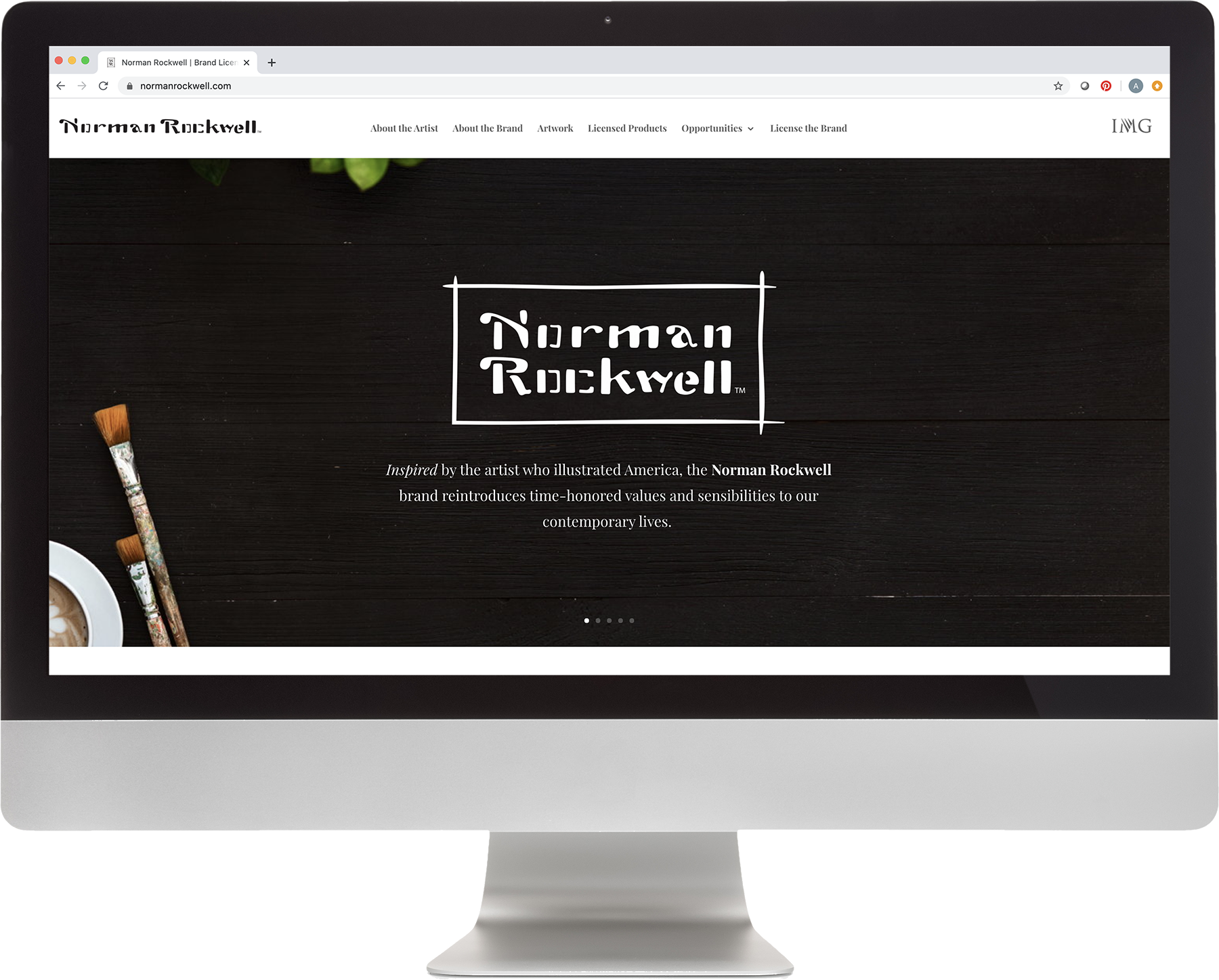 Norman Rockwell Brand Vision and Website Design Home