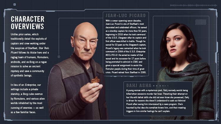 Star Trek: Picard Brand Assets and Licensing Style Guide Character Bios Picard and Dahj