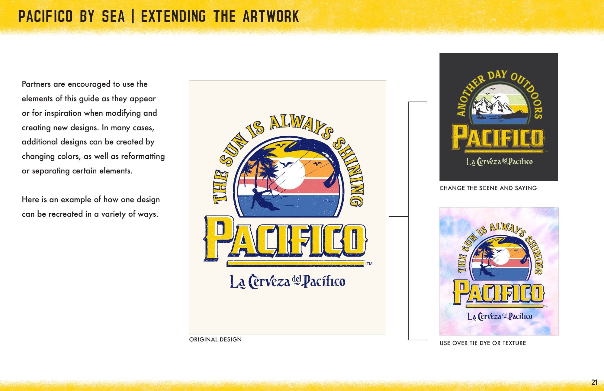 Pacifico Brand Designs and Product Vision Extending the Artwork