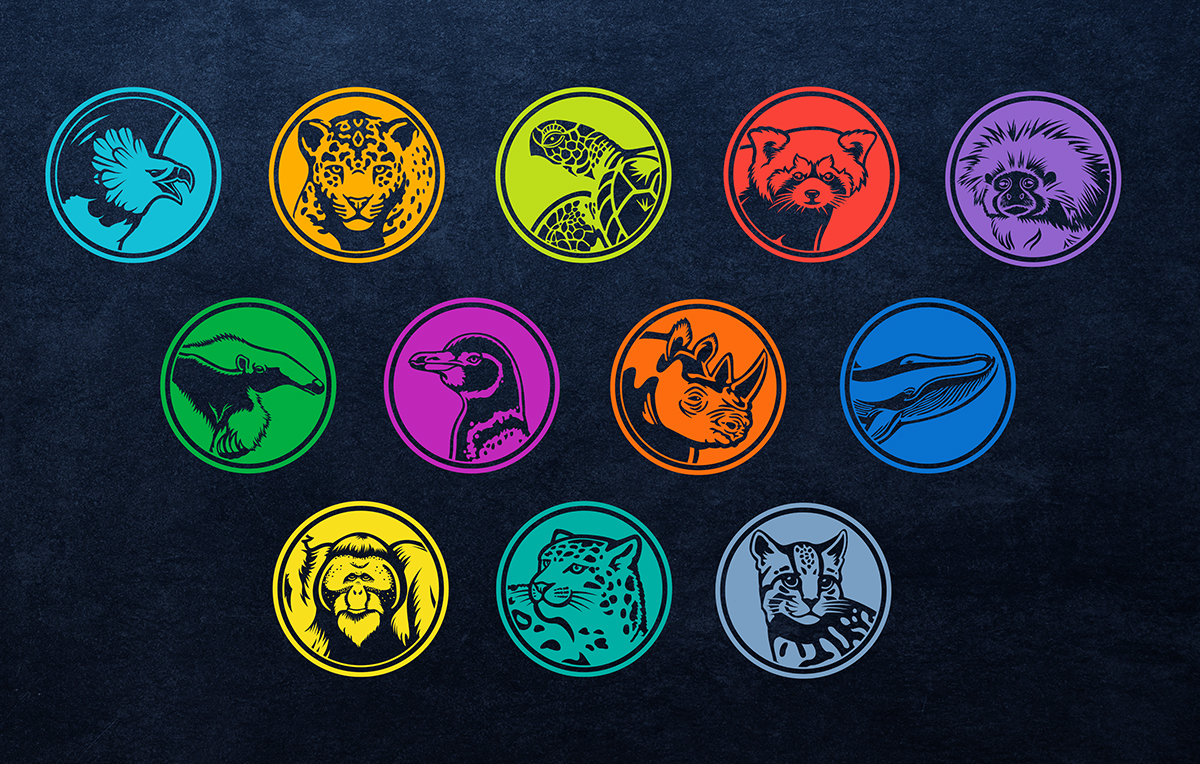 Logo Design Icons Animal Planet