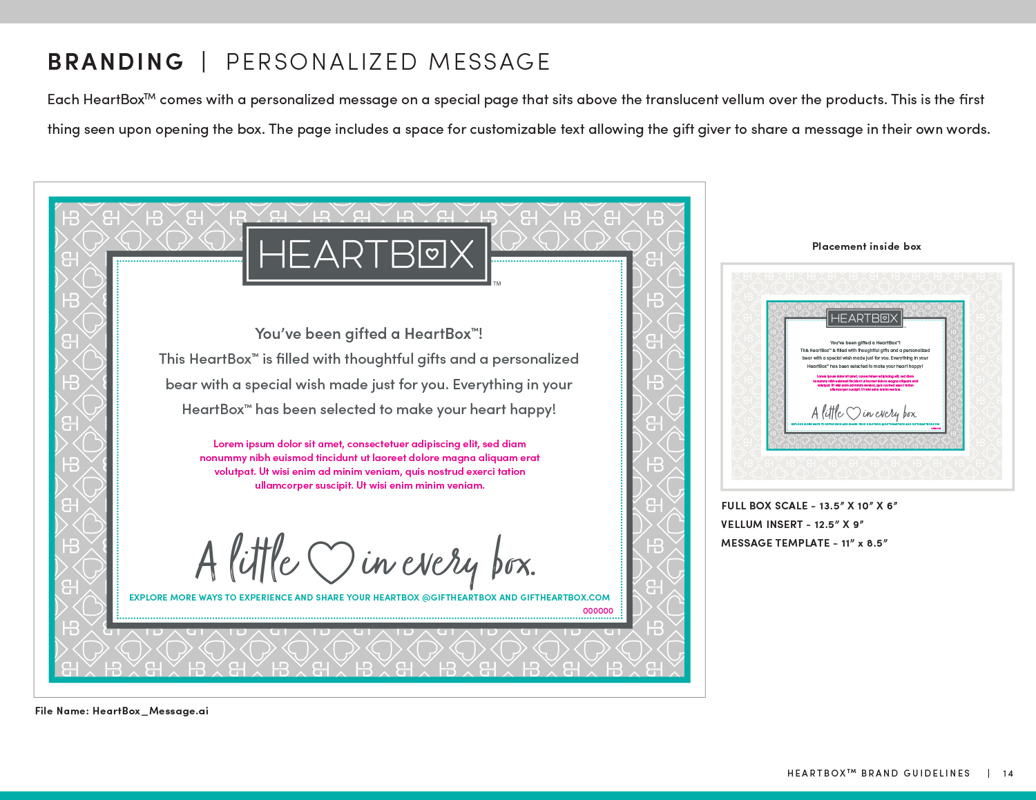HeartBox Marketing Design Personalized Message