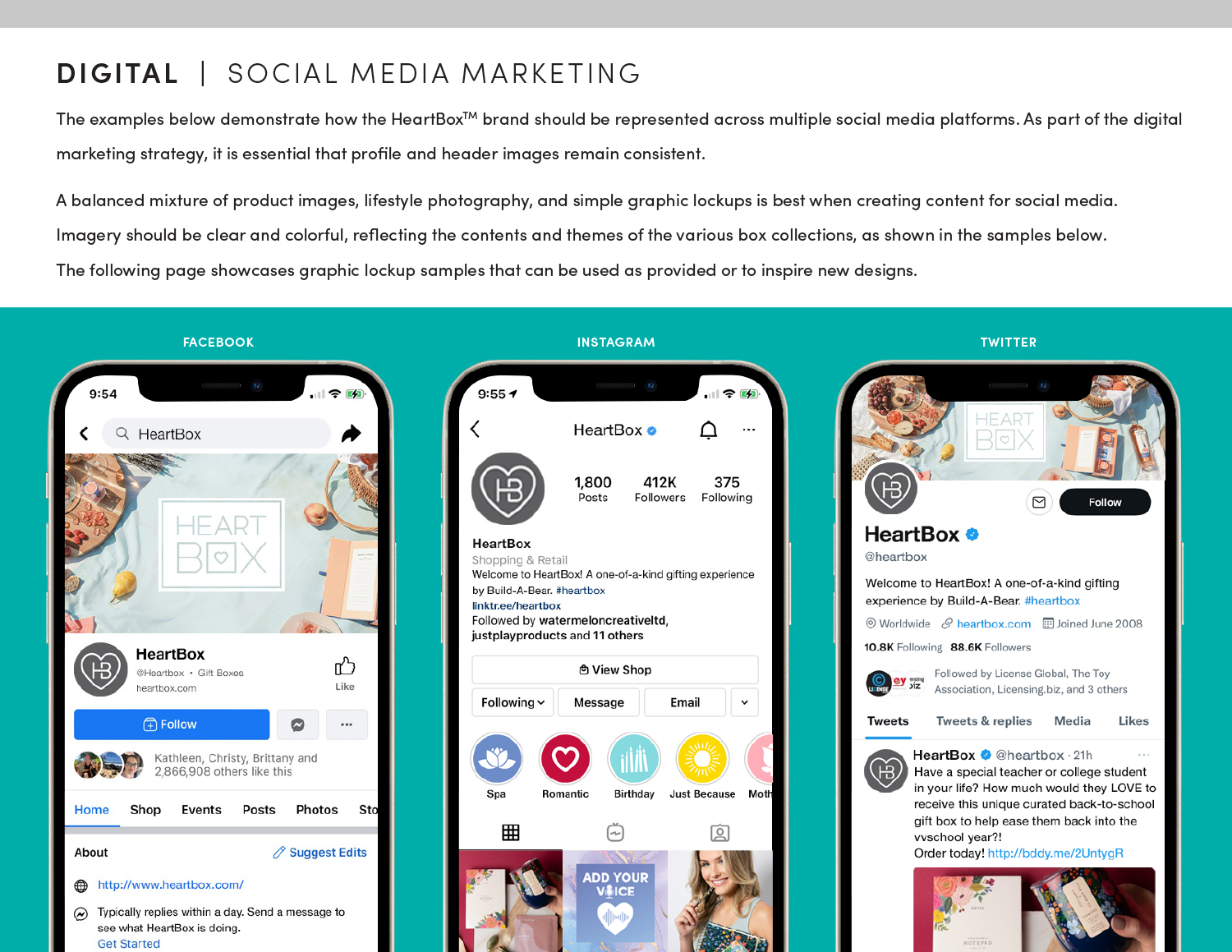 HeartBox Marketing Design Social Media Design Examples