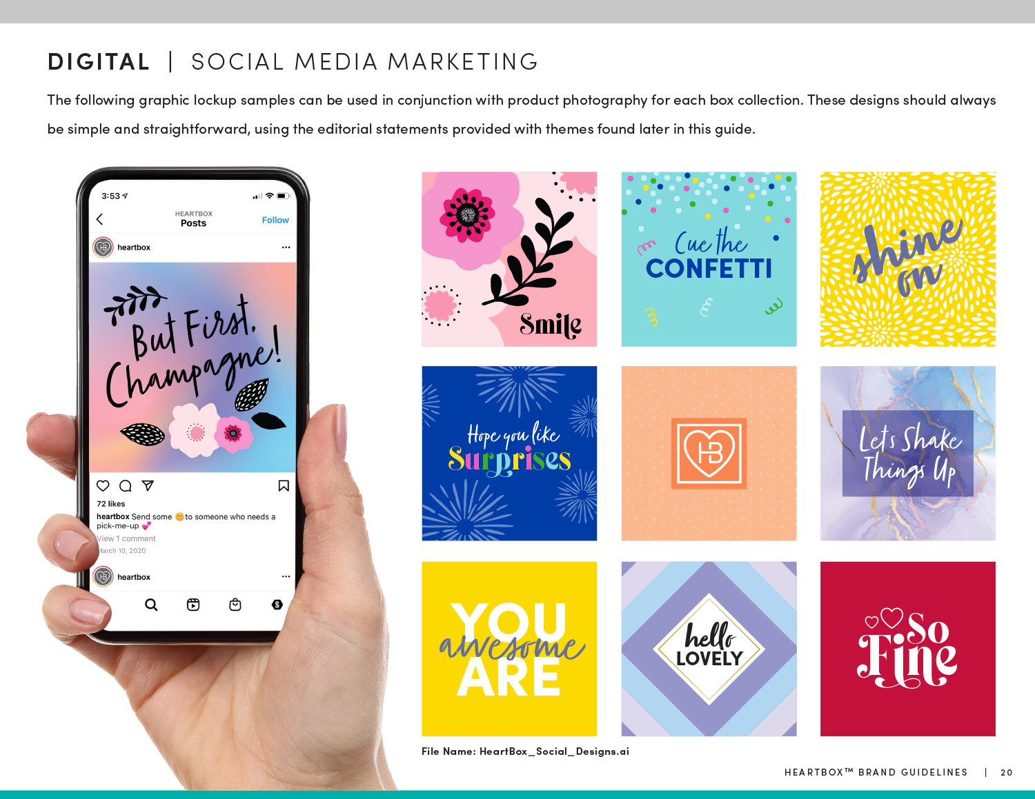 HeartBox Marketing Design Social Images