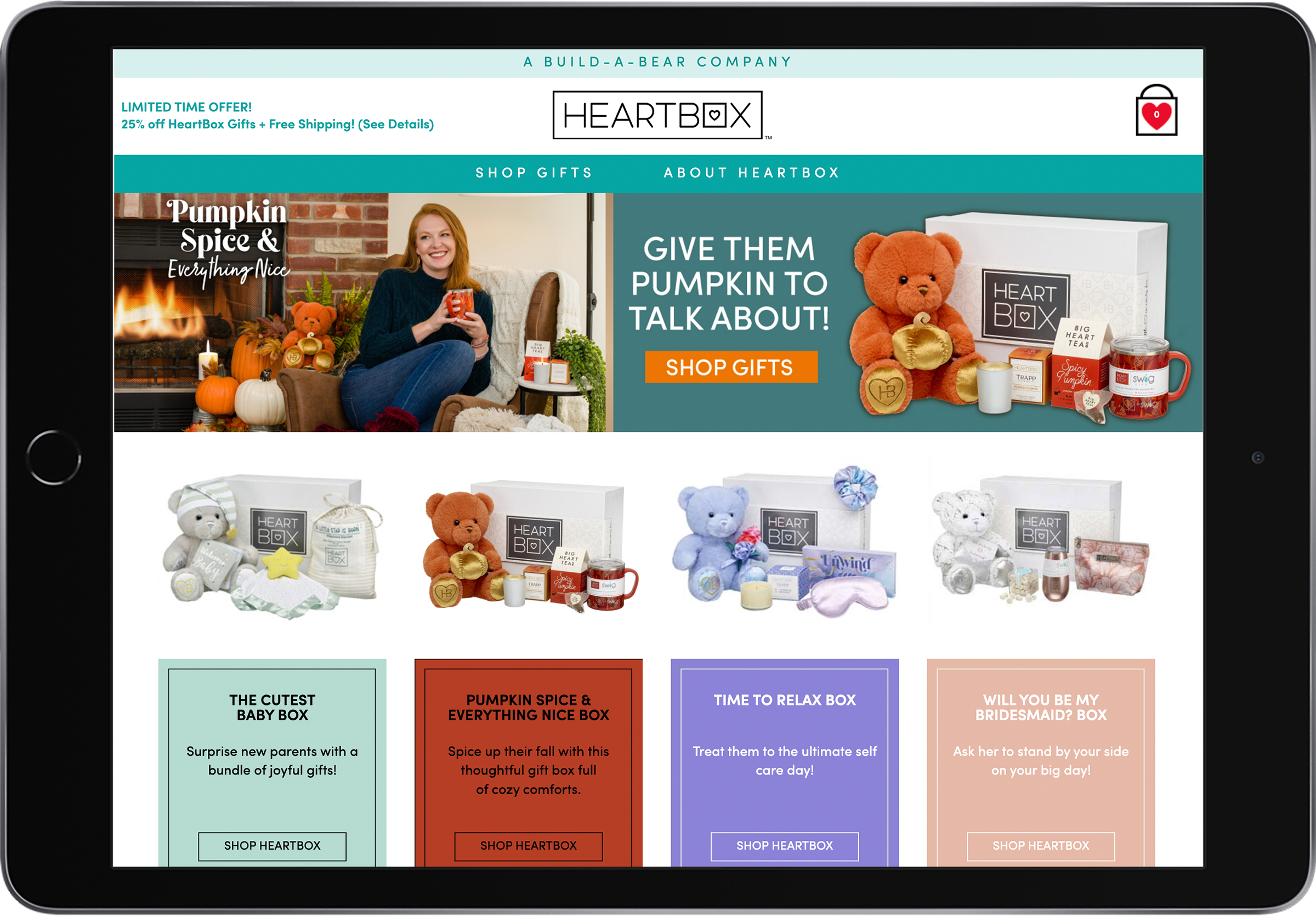 HeartBox Marketing Design Website Example
