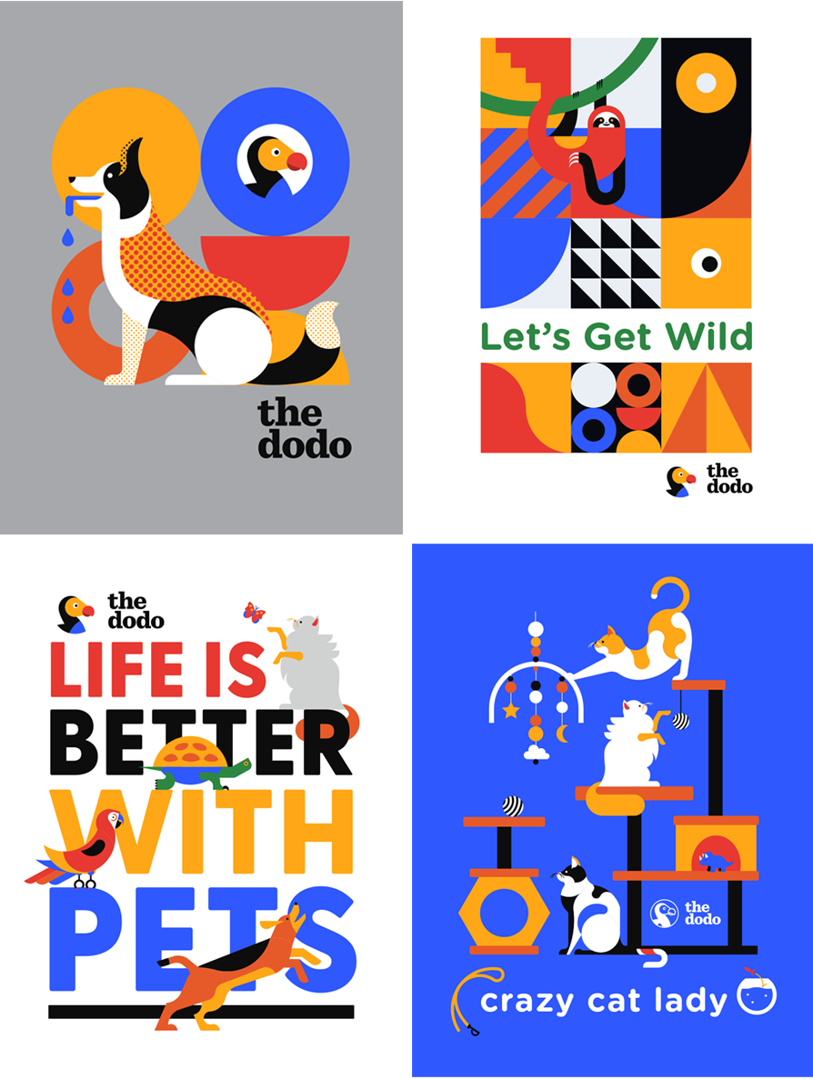 The Dodo Graphic Elements Composed Designs