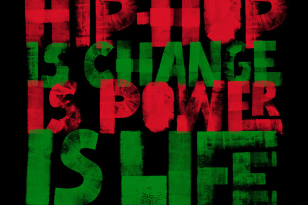 Portfolio: "Hip-Hop Is Change, Is Power, Is Life; Peace, Love, Unity" design for brand licensing style guide.