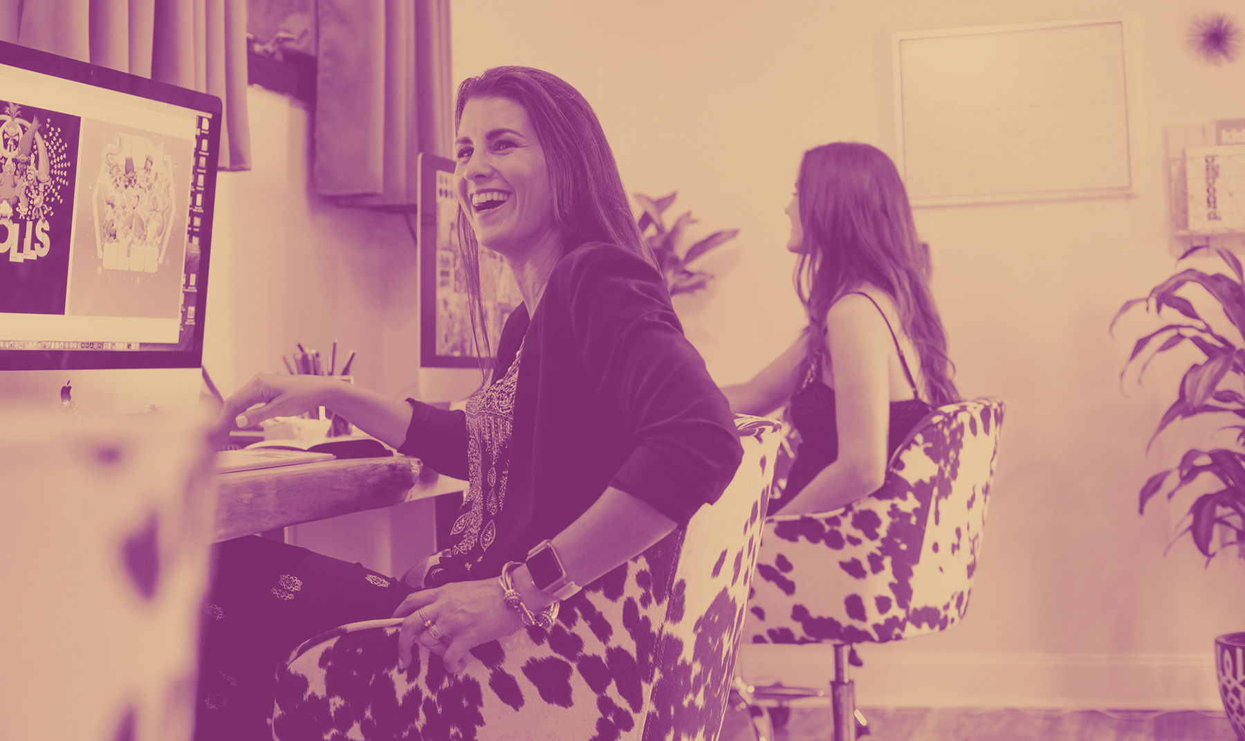 Branding and Licensing Design - StyleWorks Creative - Alaina and Linda at Work