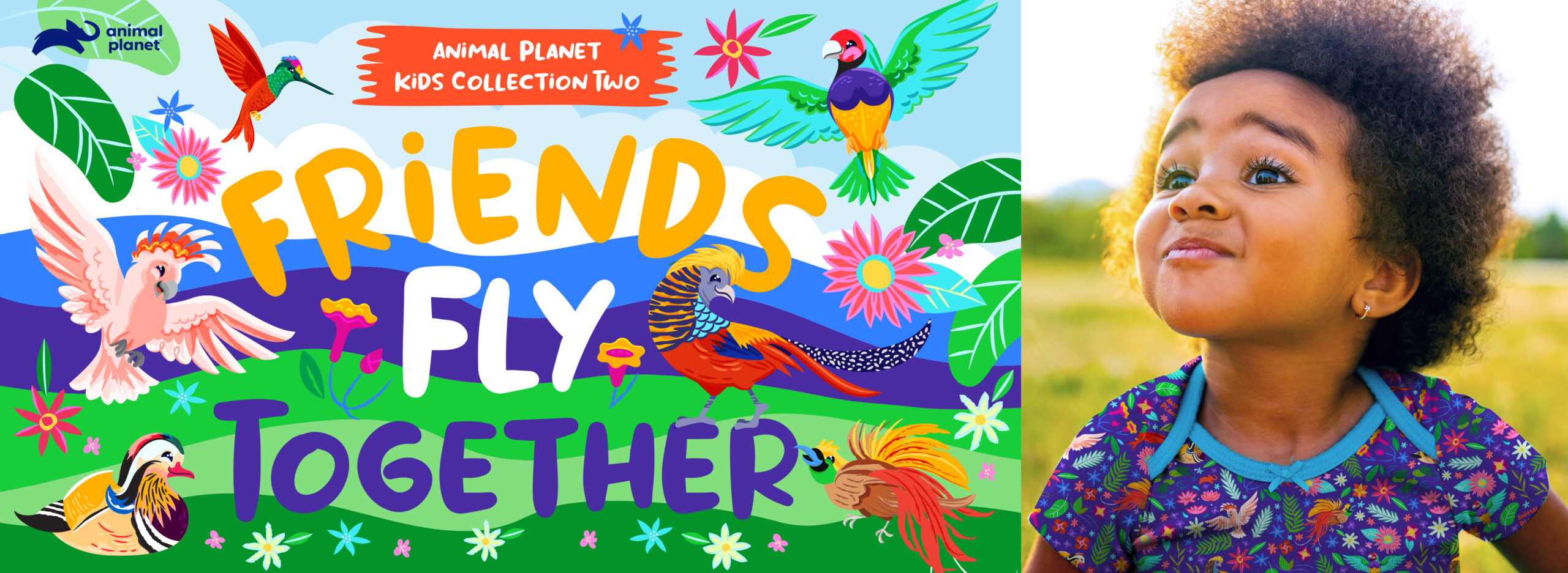 Cover image for Animal Planet Kids Collection Two: Friends Fly Together, featuring character art.