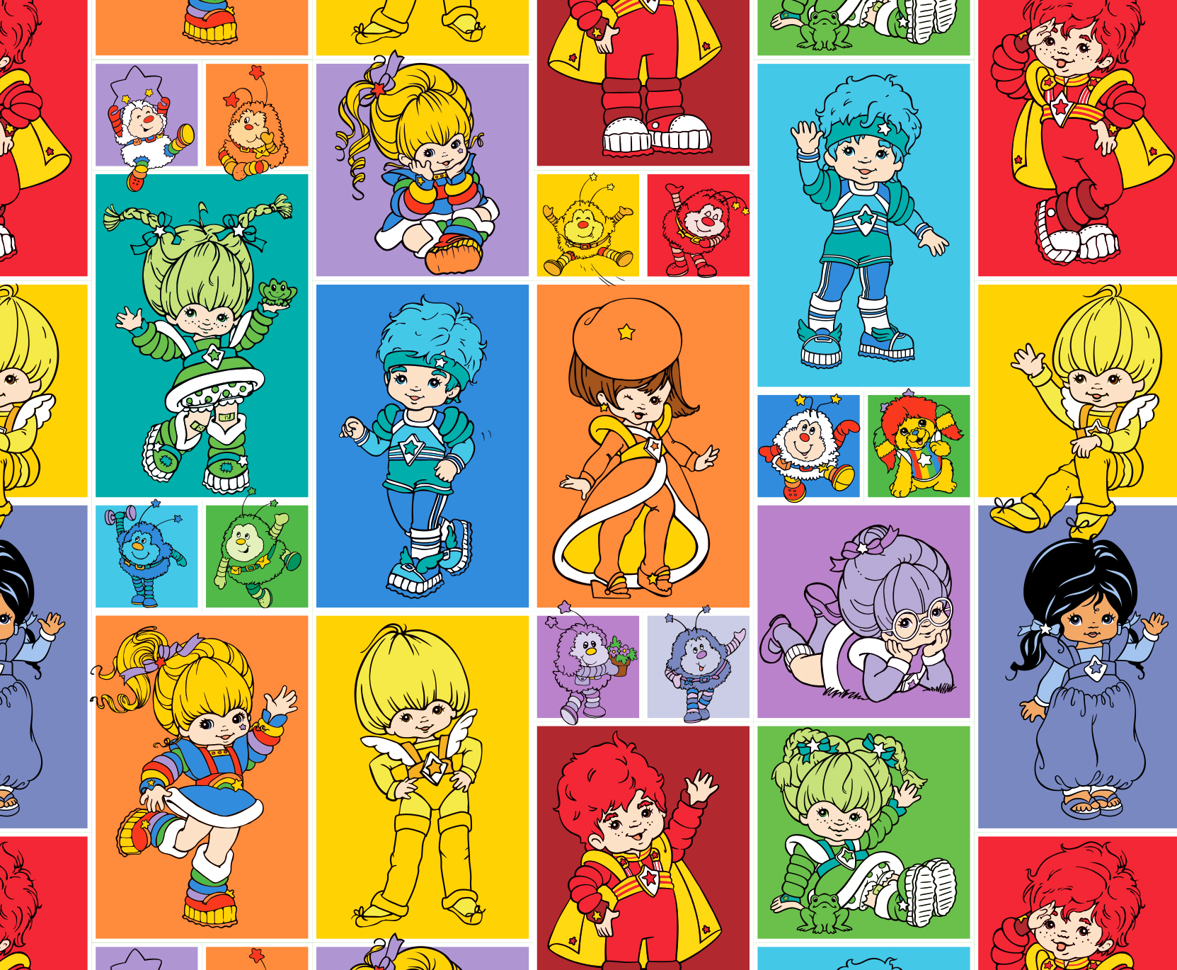 Rainbow Brite Color Kids pattern for licensees